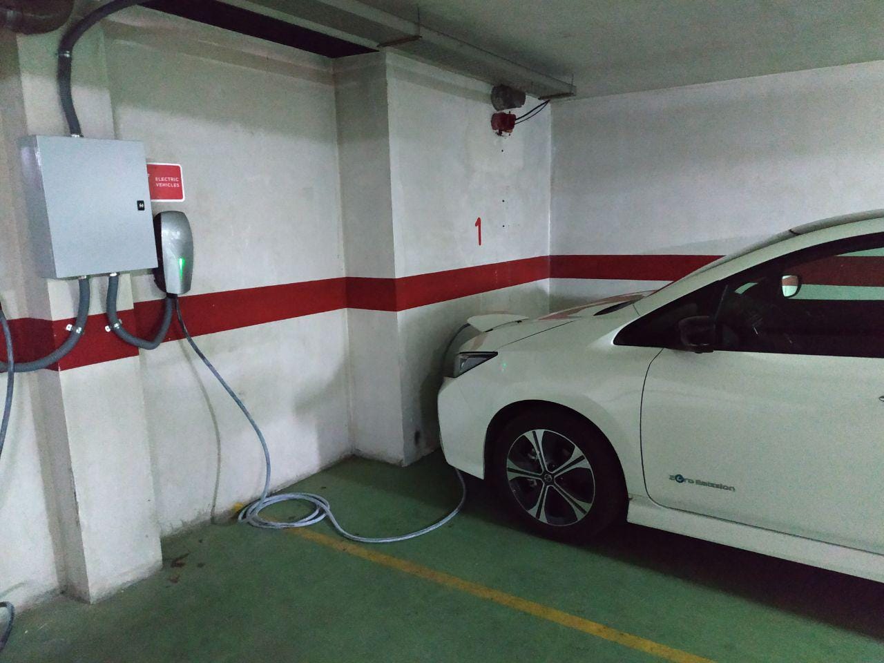 Cargando en el Destination Charger del Hotel Vincci en Salamanca